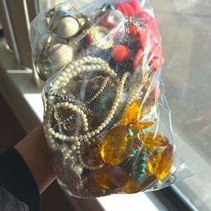 Bulk Lot Statement Necklace Mystery Jewelry Bundle Grab Bag